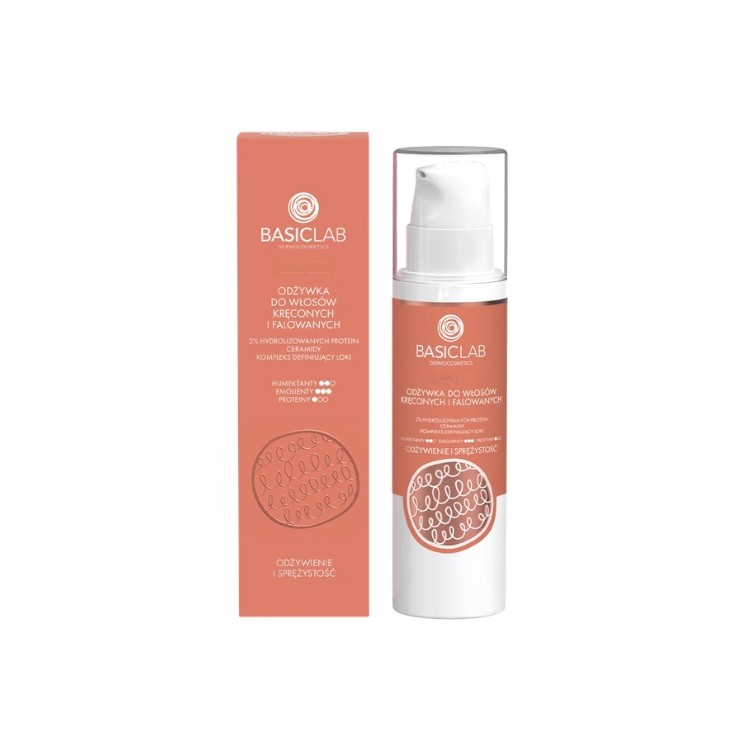 BasicLab Capillus Conditioner für lockiges und welliges Haar 250 ml