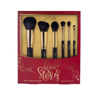 KillyS Love Story Gesichts- und Augen-Make-up-Pinselset, 6-teilig
