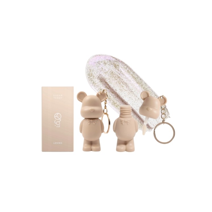 Lovro Sugar Teddy Lipgloss mit Partikeln 1,4 g