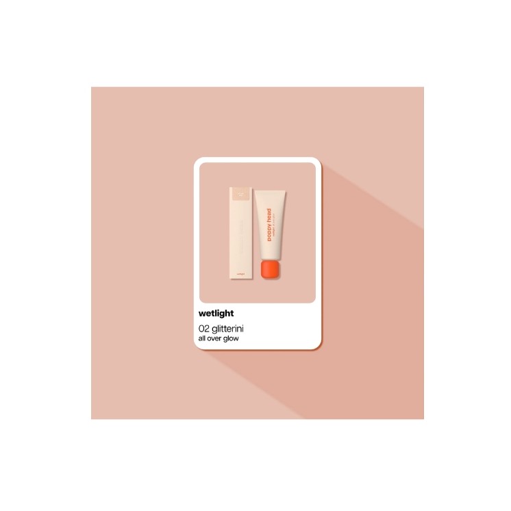 Poppy Head Wetlight All Over Glow Liquid Illuminating Cream für Körper und Gesicht /02/ Glitterini 50 ml