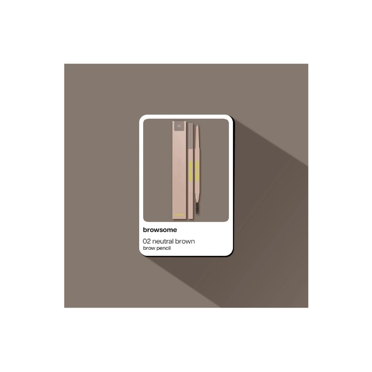 Poppy Head Browsome Brow Pencil Kredka do brwi /02/ Neutral Brown 0,09 g