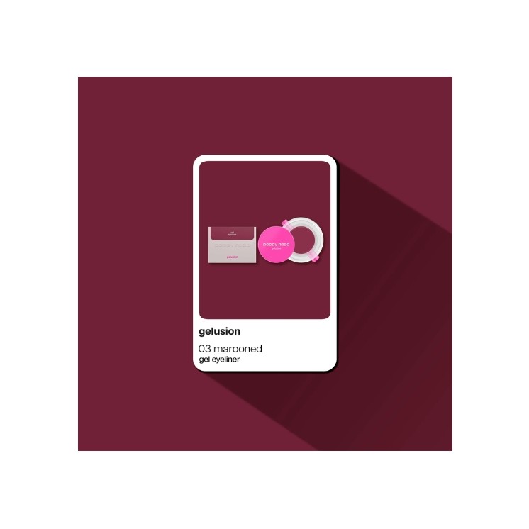 Poppy Head Gelusion Eyeliner mit Pinsel /03/ Kastanienbraun 5 g