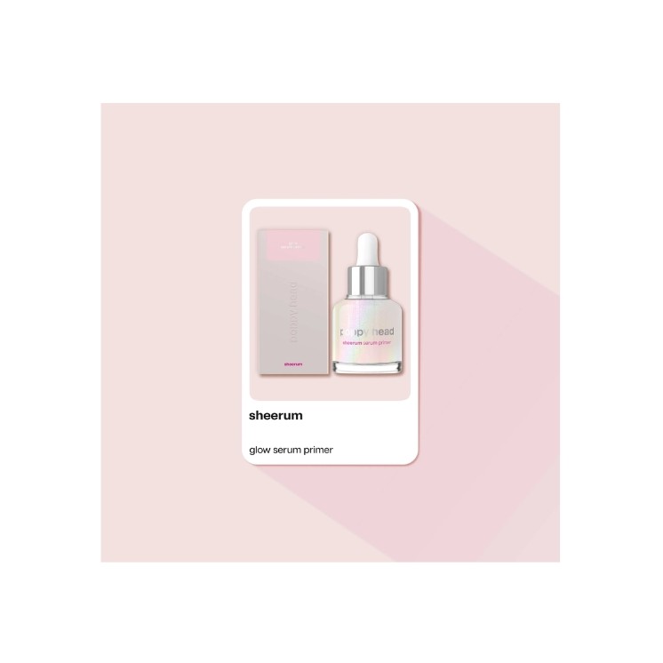 Poppy Head Sheerum Glow Serum Primer rozświetlające Serum pod makijaż 30 ml