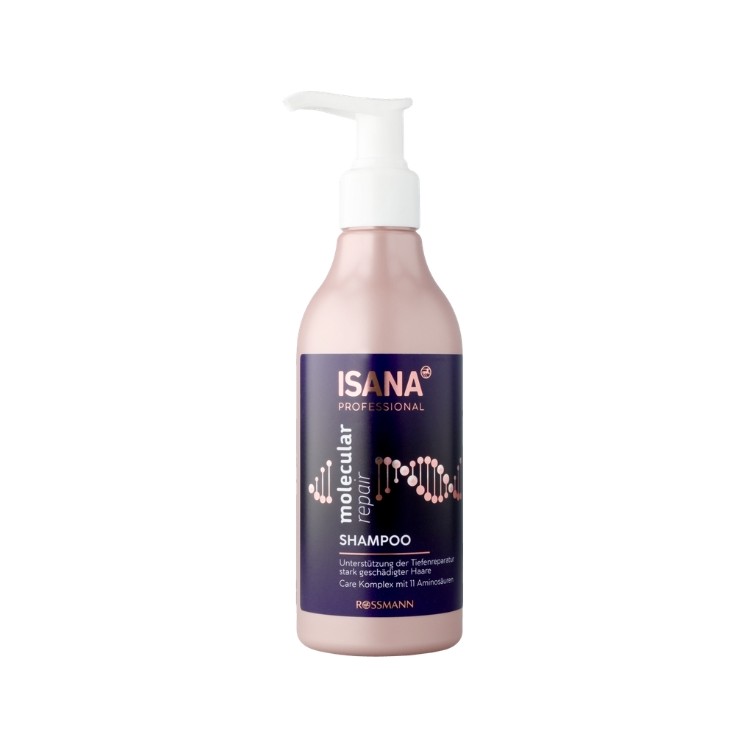 Isana Professional Molecular Repair Shampoo für geschädigtes Haar 250 ml