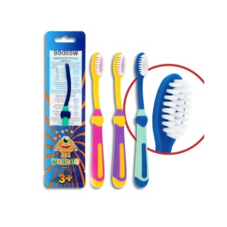 Elmex Wellbee Kids (3+) Soft Zahnbürste Mix Farben, 1 Stück