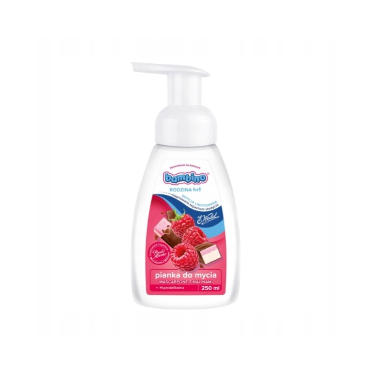 Bambino Rodzina Mascarpone Reinigungsschaum mit Himbeere 250 ml