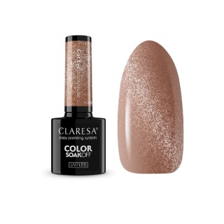 Гібридний лак для нігтів Claresa Nude Glow Cat Eye / Light Nude / 5 г