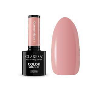 Гібридний лак для нігтів Claresa Nude Glow Gummy Nude /1/ 5 г