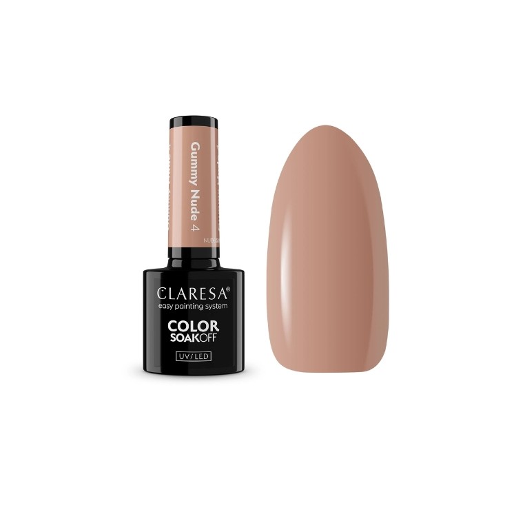 Гібридний лак для нігтів Claresa Nude Glow Gummy Nude /4/ 5 г