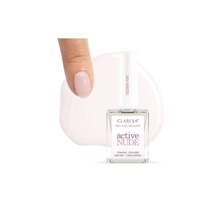 Лак для нігтів Claresa Active Nude Classic Glossy Kiss 9.5 5 ml