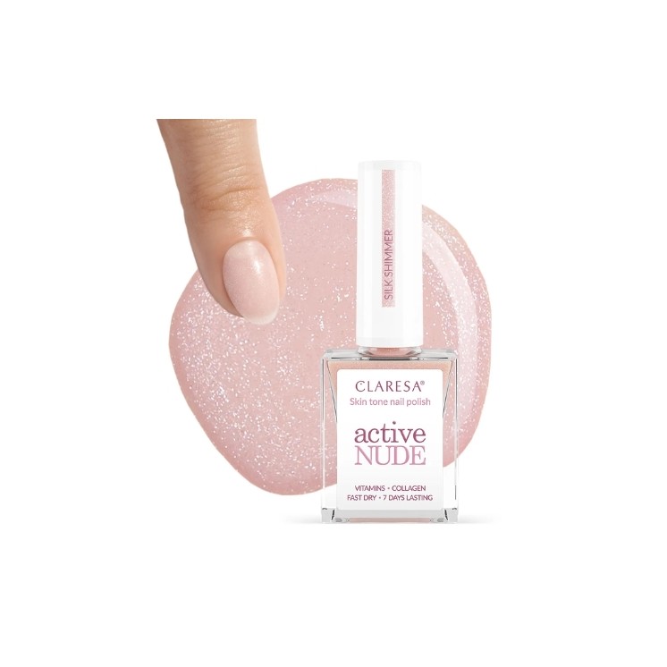 Claresa Active Nude Classic Nagellack Seidenschimmer 9,5 5 ml