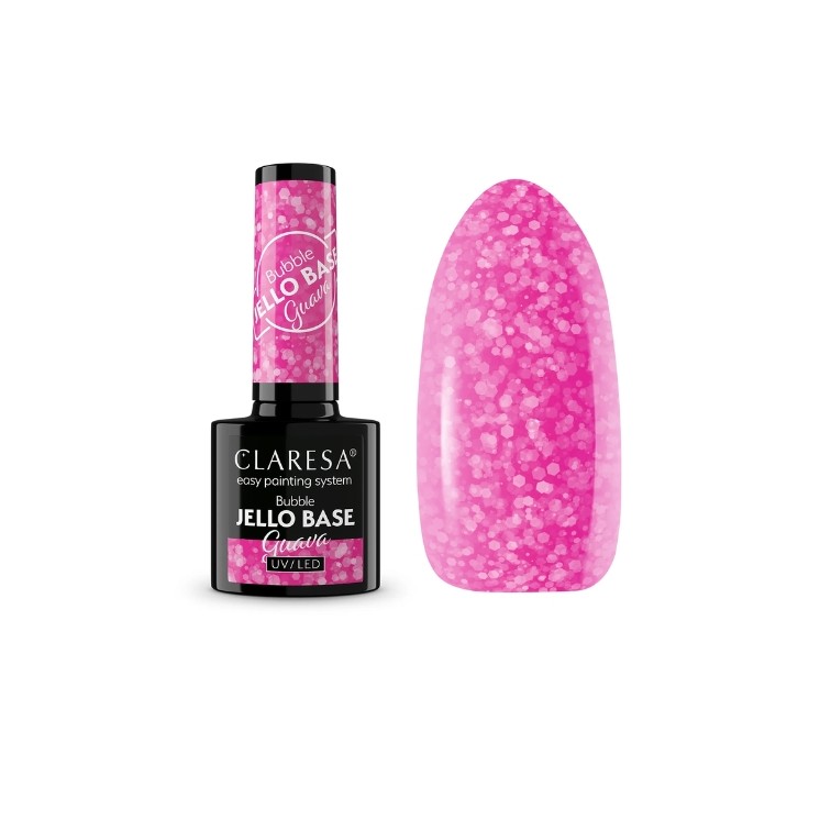 Claresa Bubble Jello Base Guava Nail Base 5