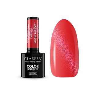 Claresa Cat Eye Neon Hybrid Nagellack Light Pink 5