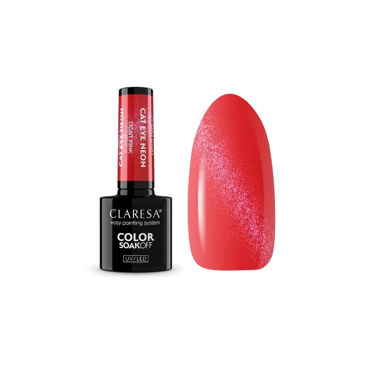 Claresa Cat Eye Neon Hybrid Nagellack Light Pink 5