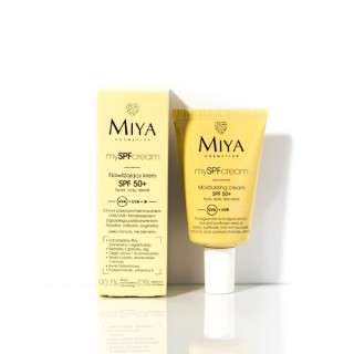 Зволожувальний крем для обличчя, очей та декольте Miya Cosmetics mySPF SPF50 + 40 мл