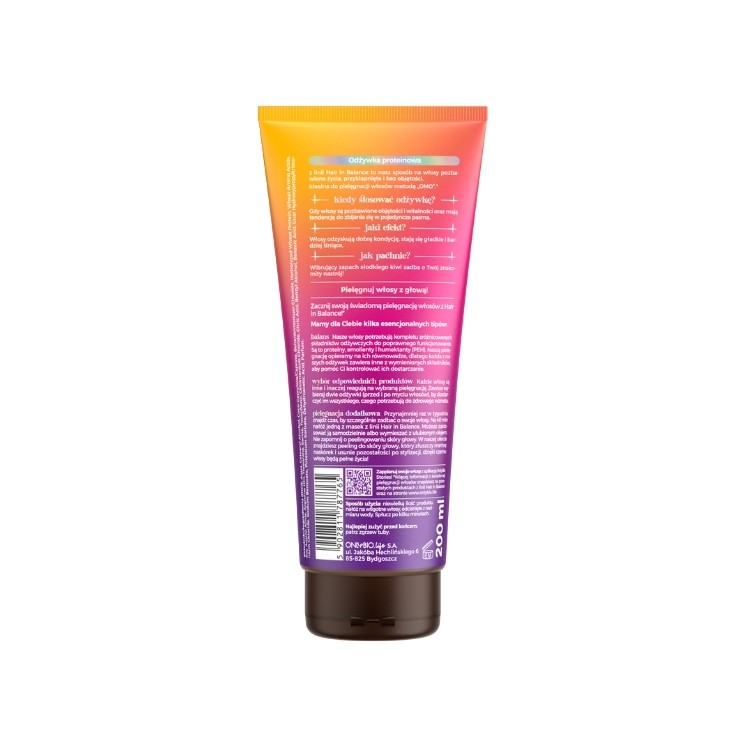 Білковий кондиціонер для волосся ONLYBIO Hair in Balance