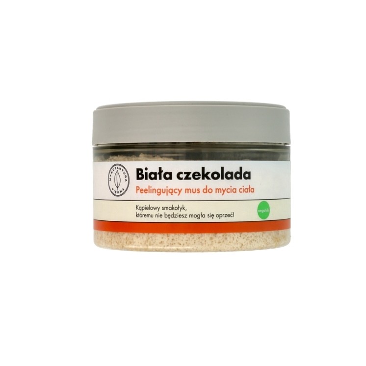 Manufaktura Piękna peelingujący Mus do mycia ciała Biała Czekolada 250 g