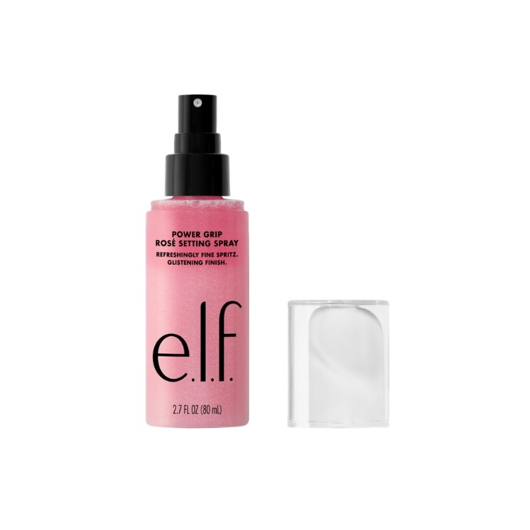 ELF Power Grip Rose Zweiphasen-Make-up-Fixierspray mit Partikeln 80 ml
