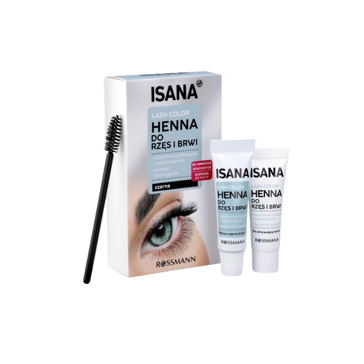 Isana Lash Color Henna do brwi i rzęs Czarna 1 sztuka