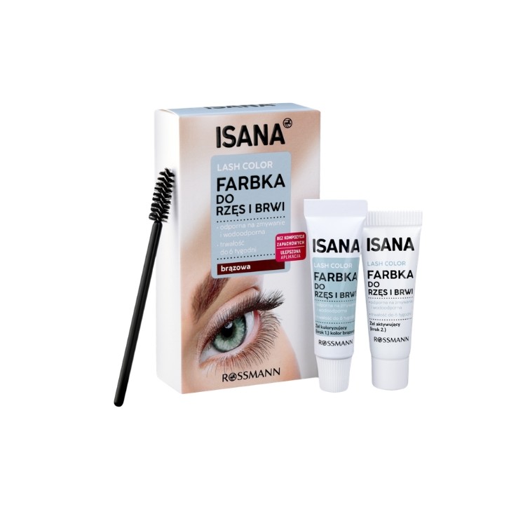 Isana Lash Color Henna do brwi i rzęs Brązowa 1 sztuka