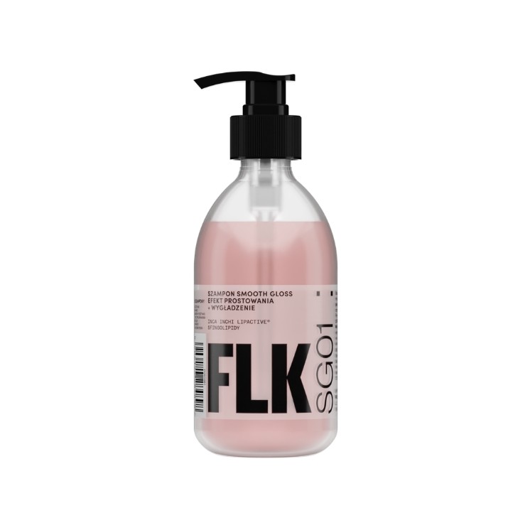 FLK Smooth Gloss Shampoo für glattes und geschmeidiges Haar, 280 ml