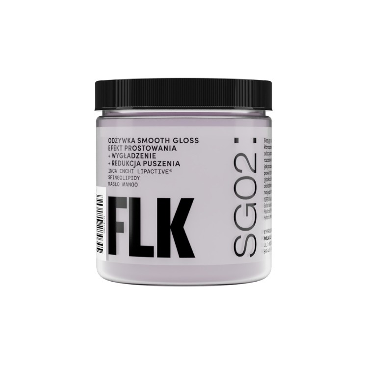 FLK Smooth Gloss Haarspülung – Glättungseffekt + Geschmeidigkeit + Reduzierung von Frizz – 250 ml