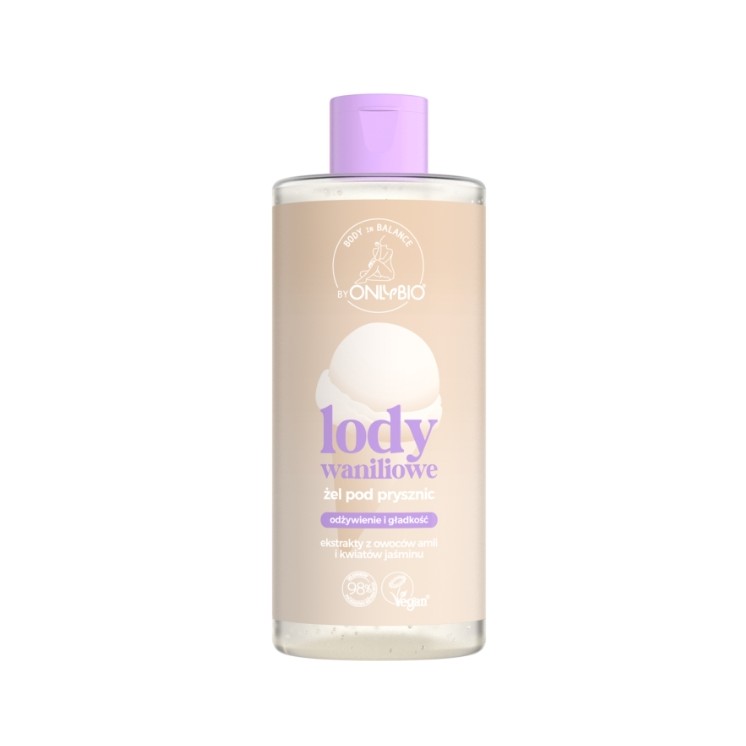 Гель для душу ONLYBIO Body in Balance з ванільним морозивом 300 мл