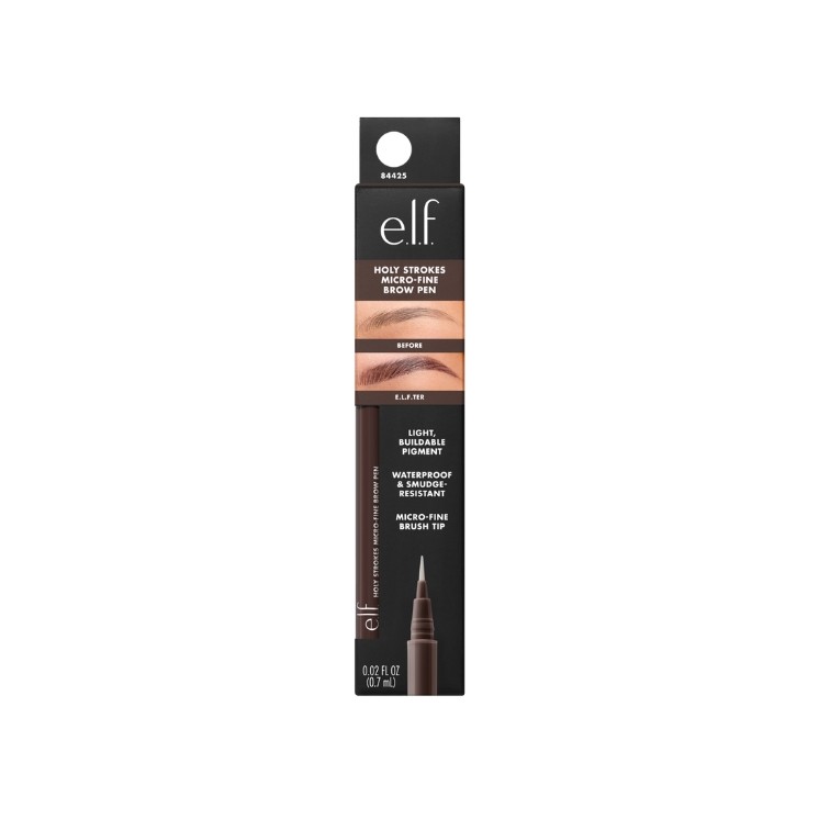ELF . Holy Strokes Waterproof Eyebrow Pen Dark Brown ml