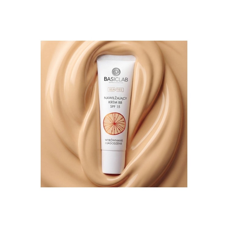 BasicLab Dermocosmetics Beauties Moisturizing BB Cream SPF15 /310/ Honey Balancing and Soothing 33 ml