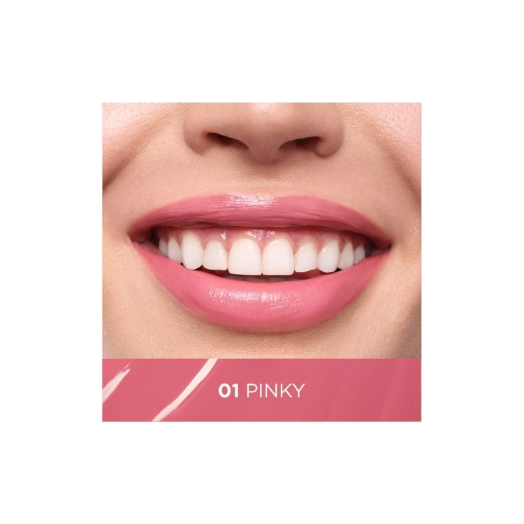 Eveline VinyLove Long-lasting Liquid Lipstick with Gloss Effect /01/ Pinky 4 ml