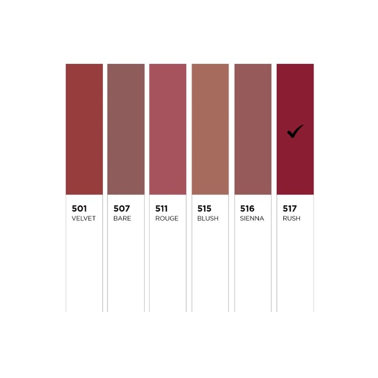 Помада Eveline Celebrity Lips Creamy Satin Finish /517/ Rush 1 шт.