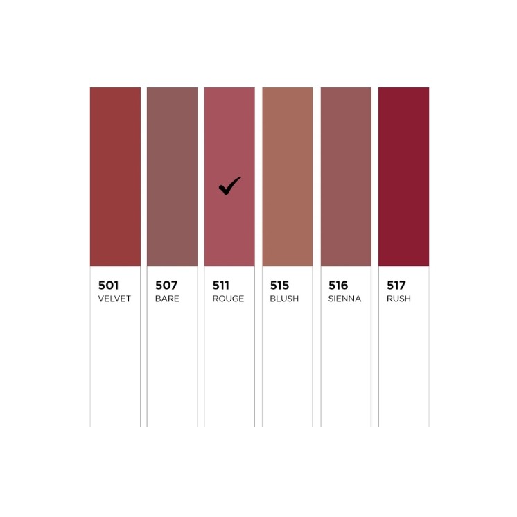 Помада Eveline Celebrity Lips Creamy Satin Finish /511/ Rouge 1 шт.