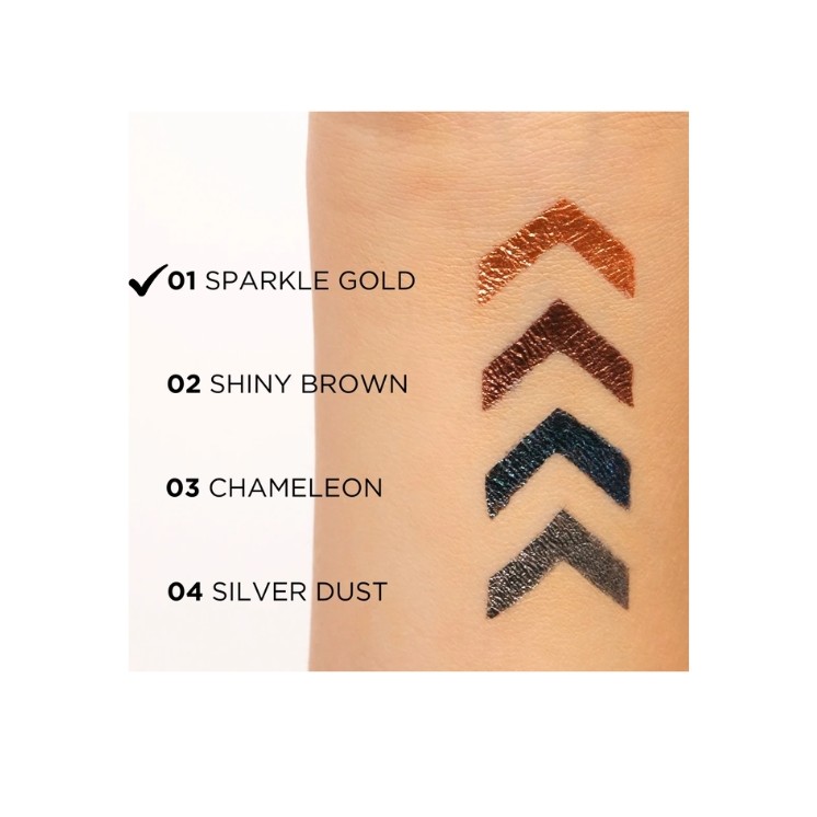 Eveline Variete Wasserfester Eyeliner Sparkle Gold /01/ 4 ml