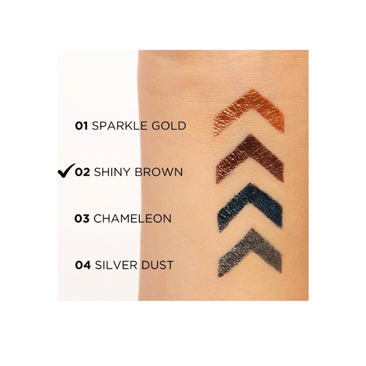 Eveline Variete Wasserfester Eyeliner Shiny Brown /02/ 4 ml