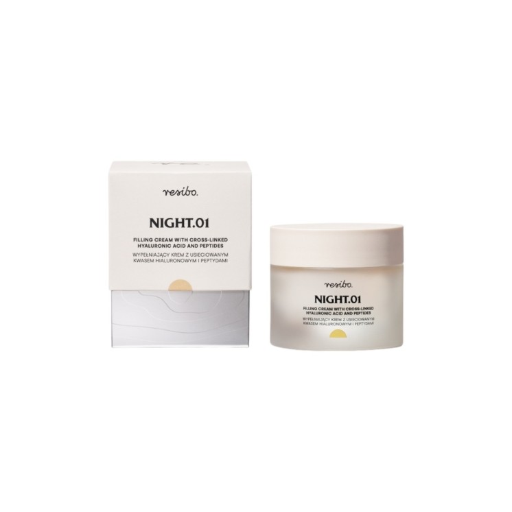 Resibo Night.01 Filling Night Face Cream mit Hyaluronsäure 50 ml