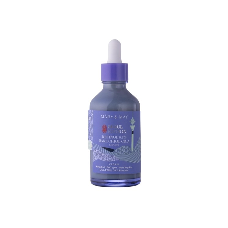Mary&May Retinol 0,1 1% Bakuchiol Cica Straffendes Serum Retinol Gesichtsserum 80 ml