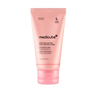 Medicube PDRN Pink Caffeine Night Wrapping Mask – Glättende und straffende Nachtmaske mit PDRN, 75 ml