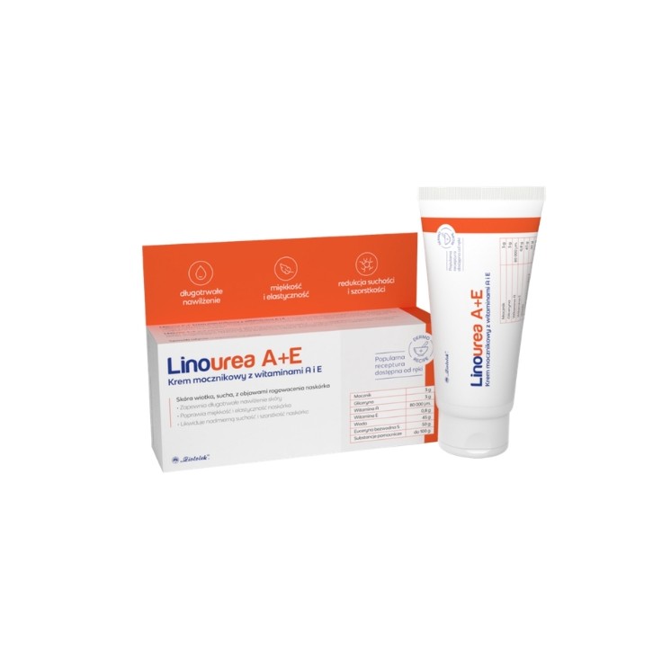 Linourea Urea Cream with Vitamins A+E 50 g