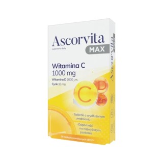 Ascorvita Max Vitamin C 1000 mg 30 Tabletten