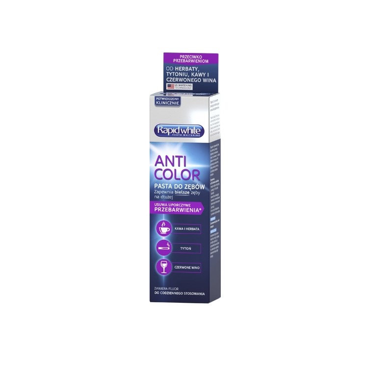Rapid White Anti Color Stain Removing Toothpaste 75 ml