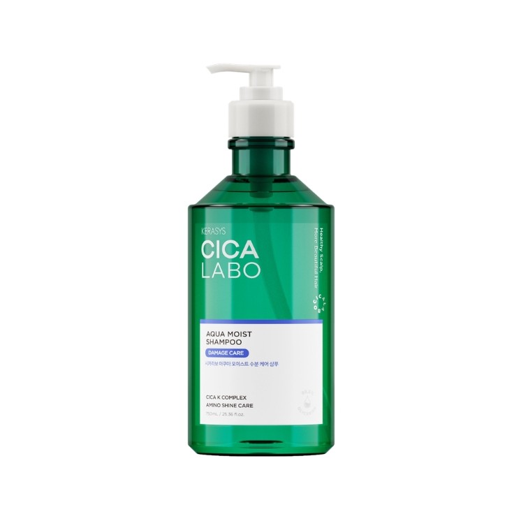 Kerasys Cica Labo Super Aqua Shampoo für trockenes, geschädigtes und geschwächtes Haar, 750 ml