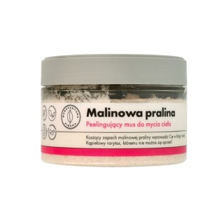 Manufaktura Piękna Peeling-Körperwaschmousse Himbeer-Praline 250 g