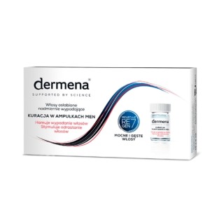 Засіб проти випадіння волосся Dermena Hair Care Men в ампулах 15 x 5 мл