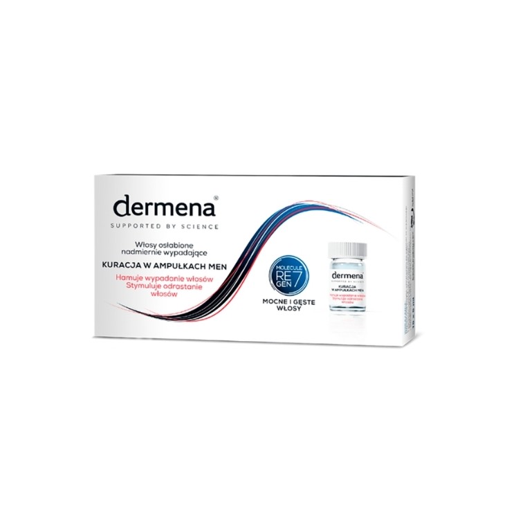 Засіб проти випадіння волосся Dermena Hair Care Men в ампулах 15 x 5 мл