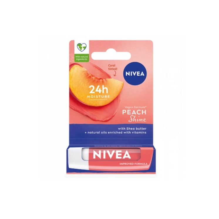 Захисна помада Nivea Peach Shine 4.8 мл