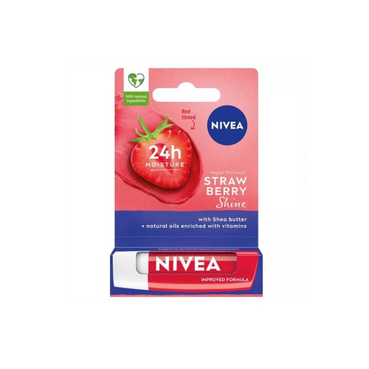 Nivea Schützender Lippenbalsam Strawberry 4,8 Shine