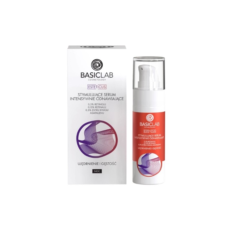 BasicLab Esteticus Stimulierendes, intensiv regenerierendes Gesichtsserum 0,3 3% Retinol 30 ml