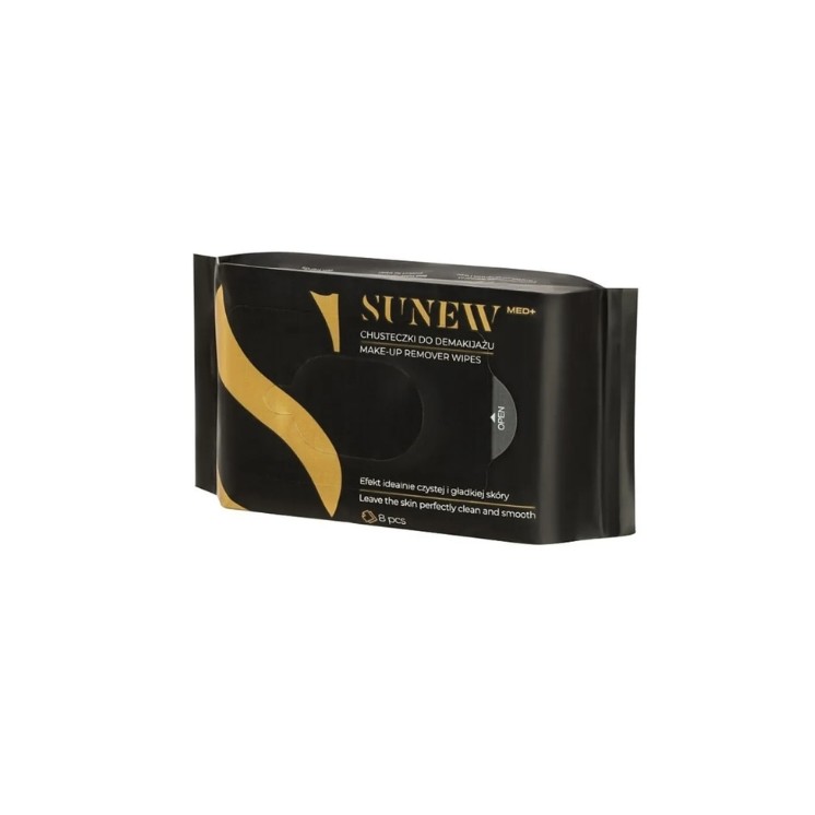 Sunew Med+ Black Make-up-Entfernungstücher, 8 Stück