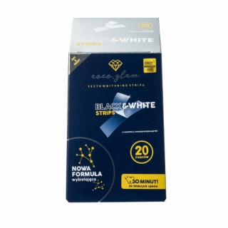 Відбілюючі зубні смужки Coco Glam Black & White 20 шт.