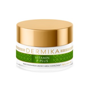 Dermika Vitamin P Plus Feuchtigkeitsspendende Anti-Falten-Creme für gereizte Haut, 50 ml